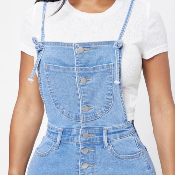 Denim - Raw Hem Denim Dress with Pockets Size XS - Picture 2 of 6